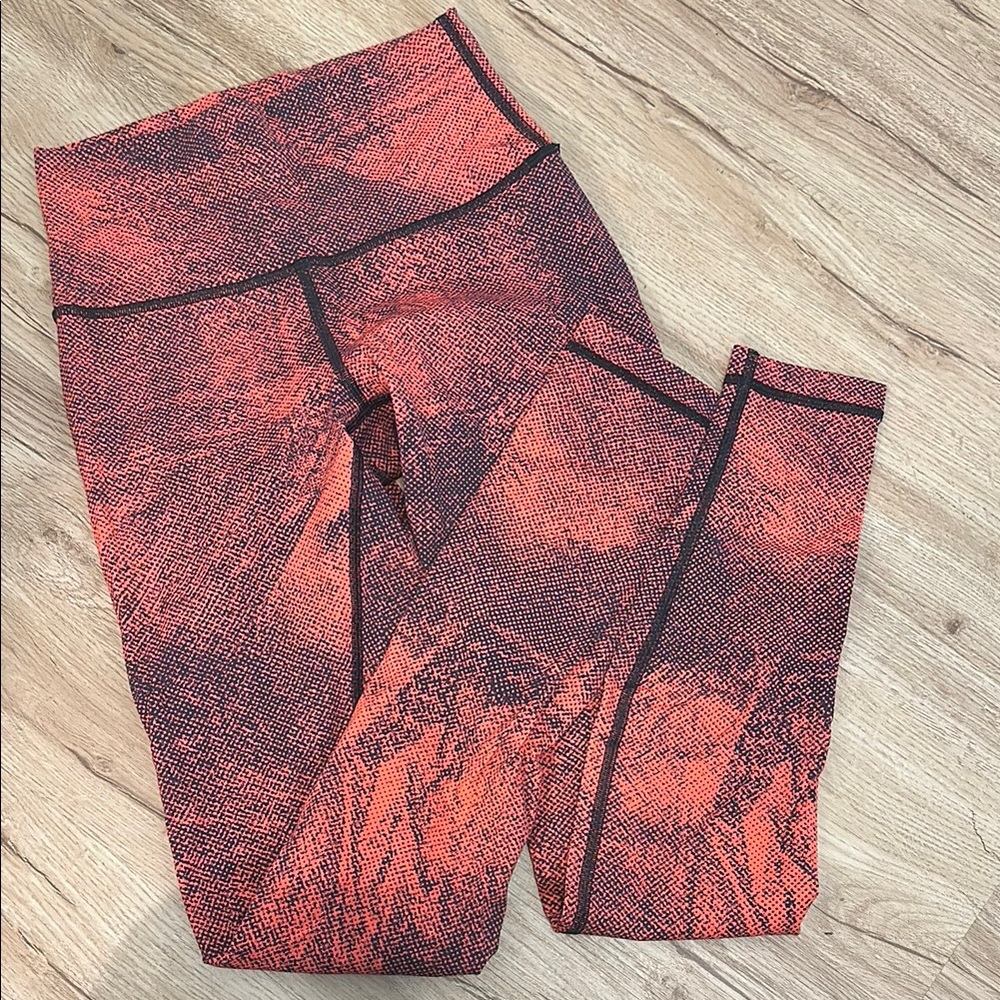 Lululemon Red Patterned Leggings